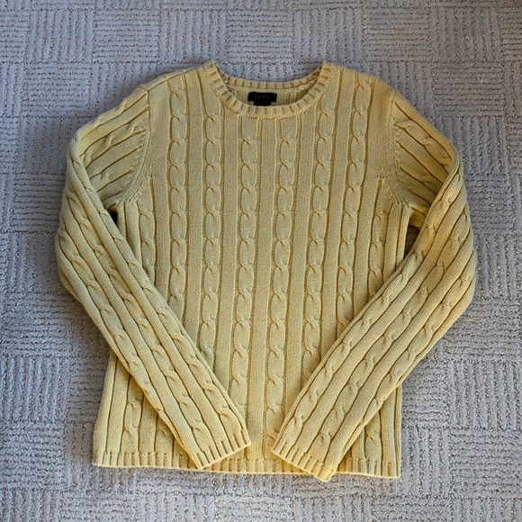 Izod Yellow Cable Knit Sweater - Final Price - Picture 1 of 4